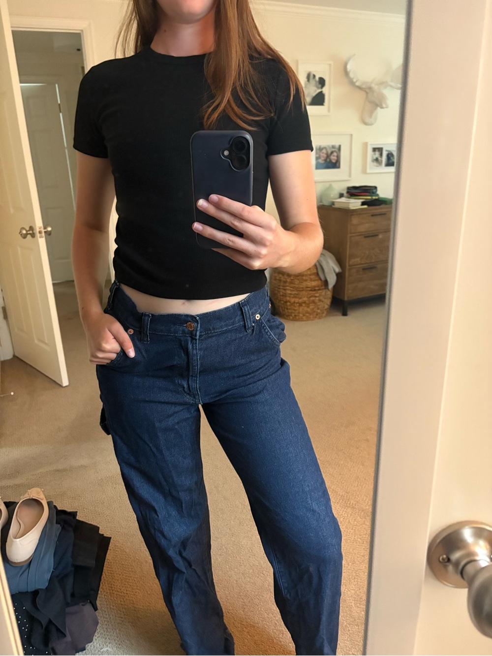 Zara basic black tee shirt